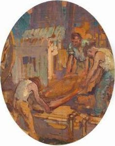Men At Work by Alson Skinner Clark