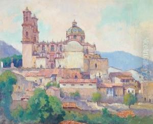 Cathedral On The Hill, Taxco, Mexico by Alson Skinner Clark
