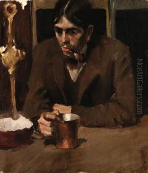 The Brooding Drinker - view 1