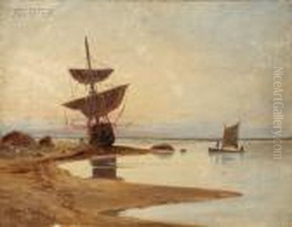 Sailing Vessel At Shore - view 1