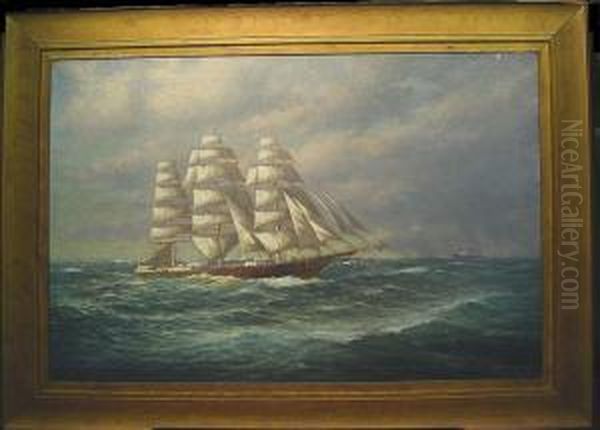Three-masted Sailing Ship - view 1