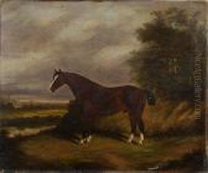 A Bay Horse In A Landscape