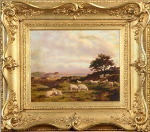 Tillskriven, Landskap Med Boskap, Bar Signatur Dixon Clark by Joseph Dixon Clark