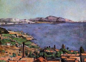 The Gulf Of Marseilles Seen From L Estaque by Paul Cezanne