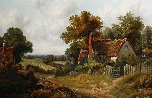 Landscape With Cottages And Fieldsbeyond - view 1