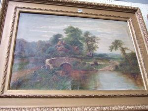 River Scene by Octavius Thomas Clark