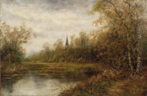 Cows At The River Bank