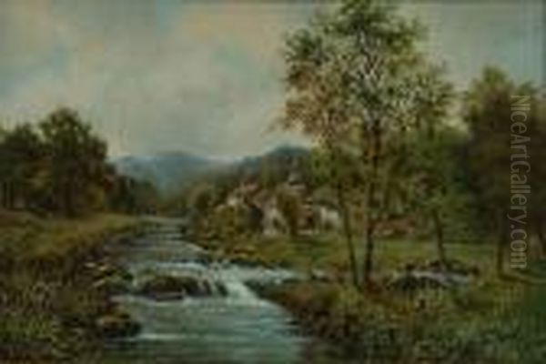 Cottages Beside An Upland River - view 1
