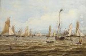 The 1835 Royal Northern Club Regatta Off Greenock by William Clark Of Greenock