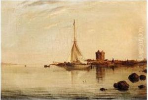 Arran From The Ayrshire Coast by William Clark Of Greenock