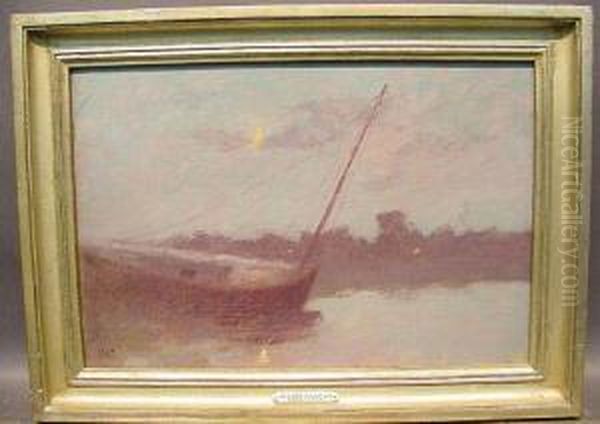 Boat In Moonlight - view 1