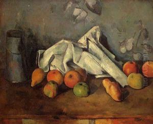 Still Life With Milk Can And Apples