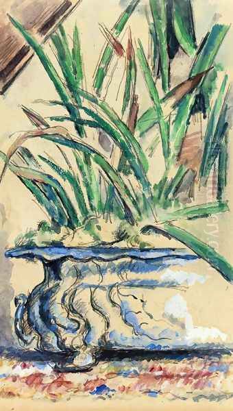 Blue Flowerpot - view 1