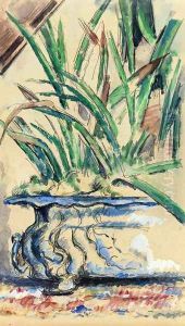 Blue Flowerpot