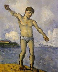 Bather With Outstreched Arms by Paul Cezanne