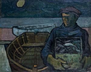 Fisherman by Harry Clarke