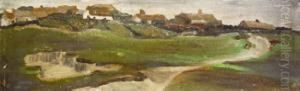 Aran Cottages, Inishere by Harry Clarke