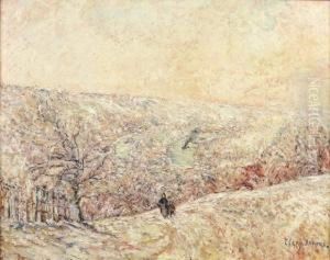 Promenade Sous La Neige by Adolphe Clary-Baroux