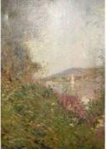 Bord De Riviere En Ete by Adolphe Clary-Baroux