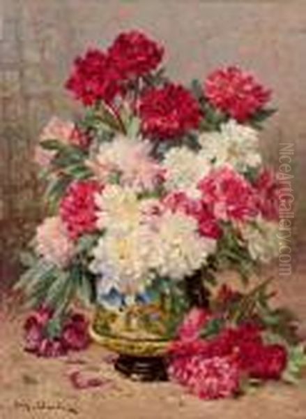 Mazzo Di Peonie In Un Vaso - view 1