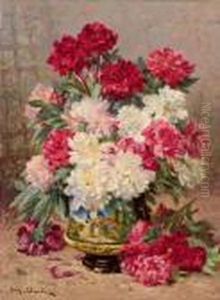 Mazzo Di Peonie In Un Vaso by Eugene Claude