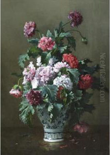 Vase Of Peonies - view 1