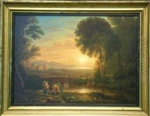 A Landscape With Tobias And The Angel by Lorraine Claude