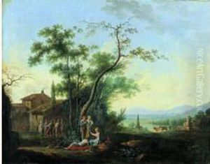 La Fete De L'arbre De Mai by Jean-Baptiste Claudot De Nancy