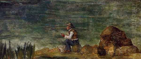 Fisherman On The Rocks - view 1