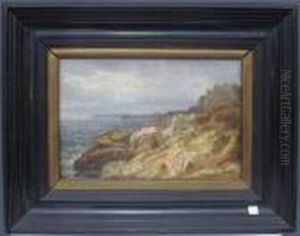 Seascape With Rocky Coast by Johan Christian Clausen Dahl