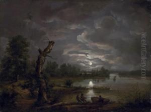 Lake Esrom By Moonlight