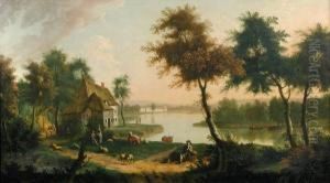 Pastoral Landscape by Johan Christian Clausen Dahl