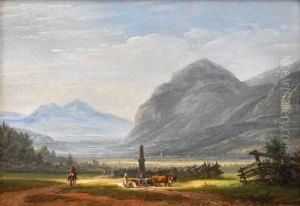 Landskap Ved Innsbruck 1823 by Johan Christian Clausen Dahl
