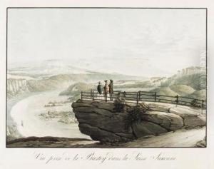 "vue Prise De La Bastey Dans La Suisse Saxonne.". by Johan Christian Clausen Dahl
