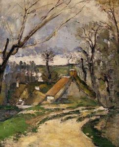 The Cottages Of Auvers by Paul Cezanne