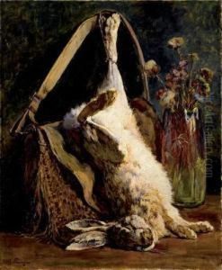 Nature Morte Au Lievre by Justin Jules Claverie