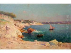 Marseille, La Corniche Avec La Reserve by Justin Jules Claverie