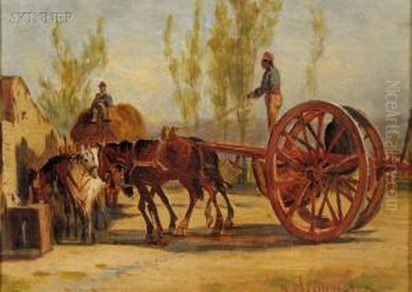 Riding The Hay Cart - view 1