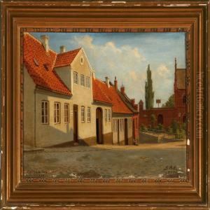 Street Scene From A Danish Marked Town