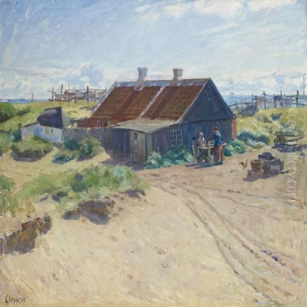 Scenery From Skagen Withwomen By Cottage - view 1