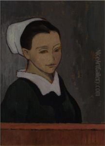 Bretonne A Pont Aven by Gad Frederik Clement