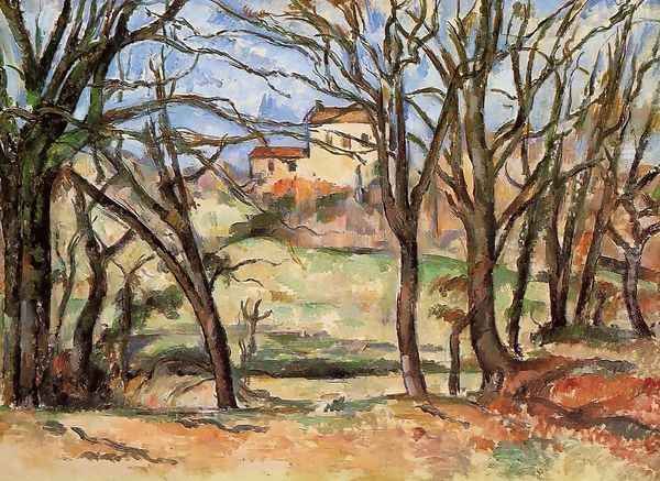 House Behind Trees On The Road To Tholonet - view 1