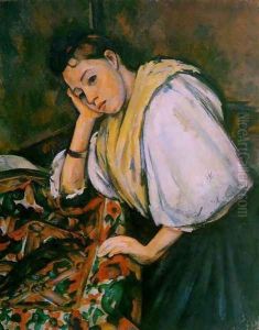 Young Italian Girl Resting On Her Elbow