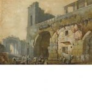 Anfiteatro Flavio A Pozzuoli by Charles Louis Clerisseau