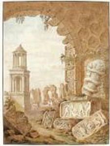 Caprice Architectural Avec Les Antiques De Saint-remy De Provence by Charles Louis Clerisseau