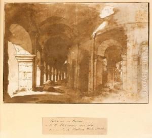 Interieur De Ruines by Charles Louis Clerisseau