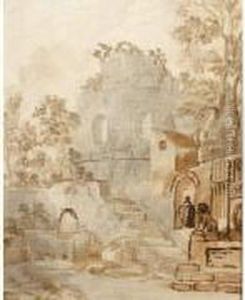 Paysage De Ruine by Charles Louis Clerisseau