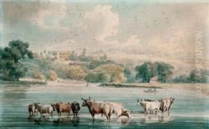 Richmond Hill From Petersham Meadows by Robert Cleveley