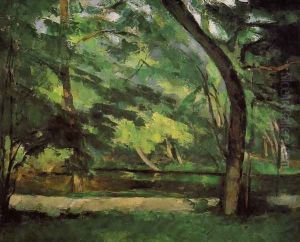 The Etang Des Soeurs At Osny by Paul Cezanne