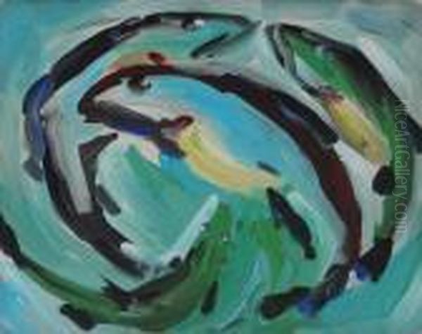 Circle Of Fish In Blue Waters #129 - view 1